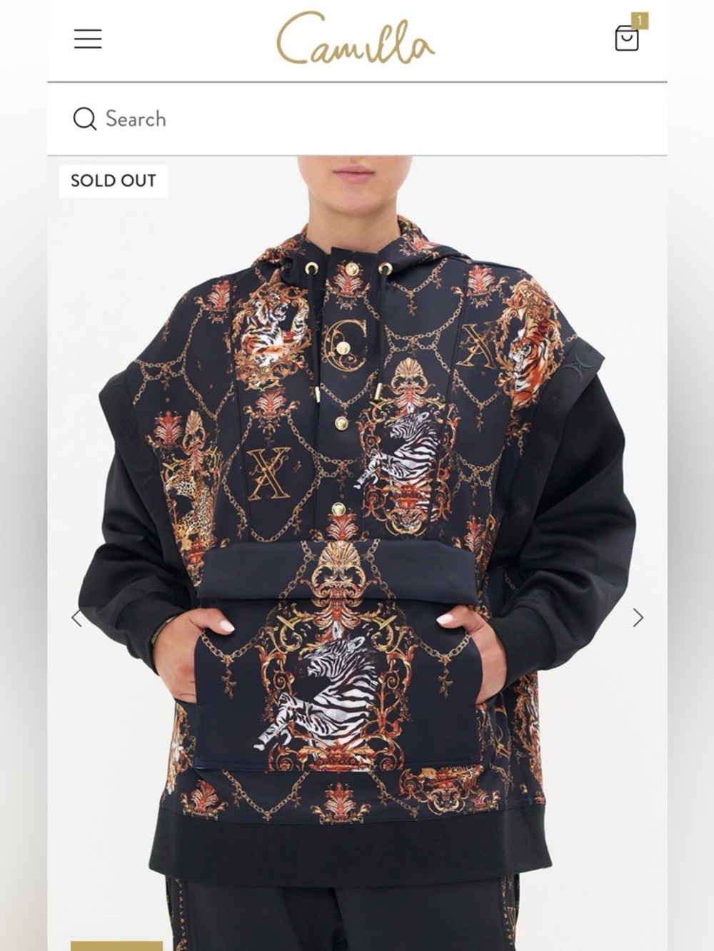 New with tags, CAMILLA $699 Knights of Jaggis Jumper!